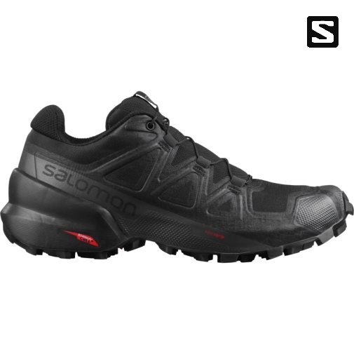 Black Salomon Speedcross 5 Women's Trail Running Shoes | PH 38297G